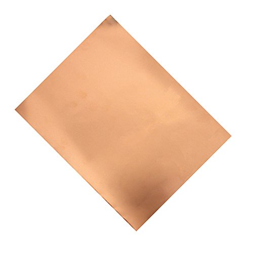 JYFY Copper Foil Tape With Single-side Sheets 11.8inch x 0.24yards (30cm x 22.5cm) Conductive Adhesive Stained Glass Guitar Soldering Electrical Repairs Grounding EMI Shielding (10 Pcs)