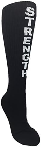 MOXY SocksBlack and White Strength Knee-High Performance Athletic Socks