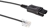 Headset Smart Cord 1200GN (4ft) for Jabra, Liberation, GN Netcom | QD - Quick Disconnect | Compatible with Mitel, Cisco, Yealink, NEC, Aastra, Nortel, Shortel, Allworx, Polycom, Avaya Vantage Series