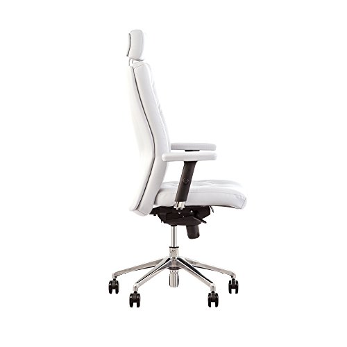 CHAISE-EXPERT-Chester-Poltrona-di-direzione-ergonomico-sincrono-Braccioli-Regolabili-Offre-Una-Grande-ergonomia-alle-Persone-di-Una-Dimensione-Fino-a-200-cm-Capacite-di-carico-150-kg-Bianco