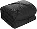 Chic Home 10 Piece Hannah Pinch Pleated, Ruffled and Pleated Complete King Bed in a Bag Comforter Set Black with Sheet Set