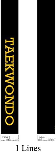 Martial Arts Belt Custom Embroidered Handling Time Within 7 Working Days (2(88"), 1 Line)