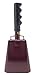 9.6 inch Maroon Bell Black Handle Cowbell with Stick Grip Handle Bell for Cheering at Sporting Events - Cow Bell by Stewart Trading™