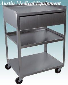 Amazon Com 3 Tier New Stainless Steel Cart With Drawer From Ame