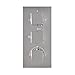 Wall Mount Thermostatic Shower Faucet Sets Complete Six Jets Spa Body Massage with 12
