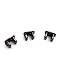QIBOX 3pcs Metal Clasps for Fitbit Flex Band Wireless Activity Bracelet Sport Wristband Fit Bit Flex Bracelet Sport Band Wristband