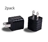 Charger,Travel Wall Power Adapter Vlove 1 Amp USB Plug Made for Iphone 6 5 5s 5c 4s, Ipads, Ipods, Samsung Galaxy S5 S4 S3 Note 2 3 and Most Android Phones (Black)