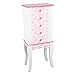 Teamson Kids - Fashion Prints Jewelry Armoire - Giraffe (Baby Pink/White)