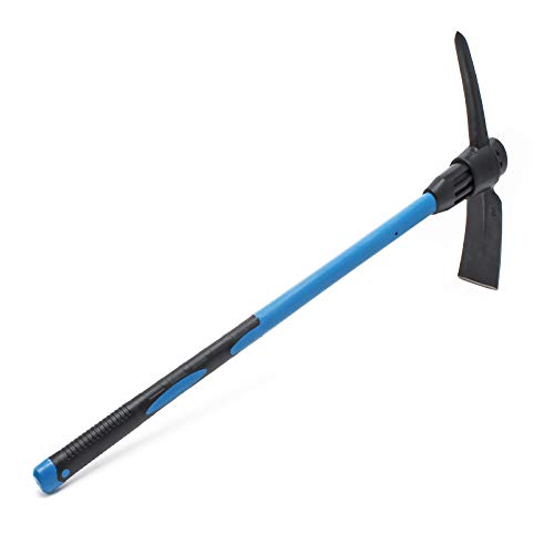 Kreuzhacke mit Griff aus Fiberglas Hacke Spitzhacke Flachhacke Garten Bodenarbeiten – Bild 3
