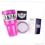 YETI Rambler Tumbler 30oz Hot Pink Stainless Steel Cup New