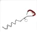 EXPAWLORER Dog Tie Out Cable and Stake, 20 ft Dog Outside Leash Cable for Ground, Yard and Camping, Heavy Duty Reflective Dog Chain and Anchor for Medium to Large Dogs Training (Up to 60 lbs) Red