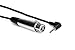 Hosa XVS-101F XLR3F to Right Angle 3.5 mm TRS Microphone Cable, 1 Foot