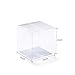 ZOOYOO Clear Plastic Box 2x2x2 inch for Weddings/Party Favors/Packaging Treat Cupcake Transparent Packing Box 50pcs