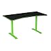 Arozzi Arena Ultrawide Curved Gaming and OfficeDesk with Full Surface Water Resistant Desk Mat Custom Monitor Mount Cable Management Cut Outs Under The Desk Cable Management Netting - Green