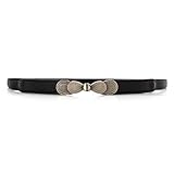 VOCHIC Womens Skinny Belt Bow Elastic Thin Waist Belt Stretchy Cincher for Dress