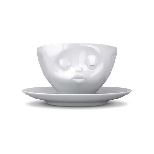 Tassen Face Coffee Cup with Saucer (Kissing)