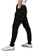 Mooncolour Men's Casual Jogging Harem Pants with Pockets, Medium, Black