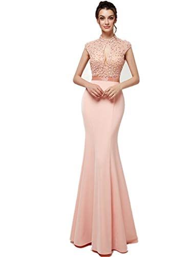 high neck cocktail evening dress