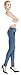 Megan apparel Women's Indigo Blue Super Comfy Stretch Denim Skinny Jeans