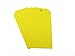 50 Pack - CleverDelights Yellow Plastic Tags - 4.75