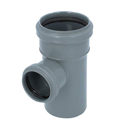 HT Rohr Abzweig Ø DN 75 x 50 mm Grau T-Stück 90° Grad Mit Gummidichtringen | Einfach-Abzweig Doppelverbindung Winkel… – Bild 4