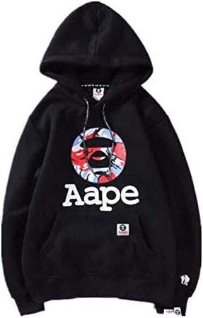Mazuss AAPE Fashion Goku Print Pullover Casual Hoodie Sweatshirt for Men/Women