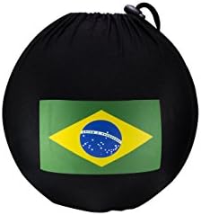 FutSkins Soccer Ball Carrying Bag Spandex/Polyester, Brazil Flag Version