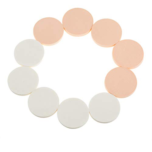 Beauty Make Up Set of 20pcs Latex Liquid Foundation Powders Compact Sponges Applicators Bronzers Concealers Application Rounds Blenders Blending Tools In Pink and White Colors