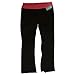 truactivewear Women's Bootcut Yoga pants with Contrast Waistband Black/Pink-XXX-Large