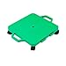 Cosom Scooter Board, 16 Inch Children's Sit & Scoot Board With 2 Inch Non-Marring Nylon Casters & Safety Guards for Physical Education Class, Sliding Boards with Safety Handles, Green