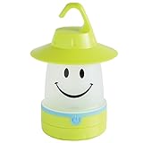 Smile LED Lantern: Portable Night Light Camping Lantern For Kids (Lime)