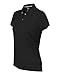 adidas Golf Womens Climalite Textured Short-Sleeve Polo (A162) -Black -M