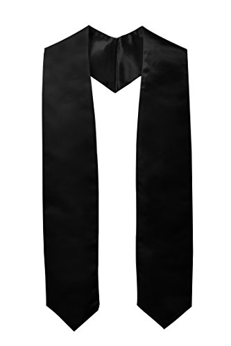 Ivyrobes Unisex Traditional Choir Stole 60" (Black)