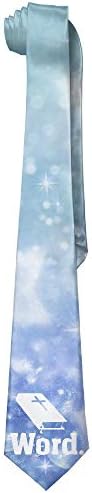 Christian Book Christian Word Men's Fashion Skinny Necktie Ties Novelty Necktie Silk