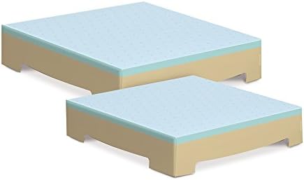 Prince Birthday Party Candy/Cupcake Stands - 2 Pack Small 25 x 21 x 4.5 cm Large 29 x 25 x 6 cm Light Blue Boy Baby Shower, First Birthday Party, It's a Boy Paper Card