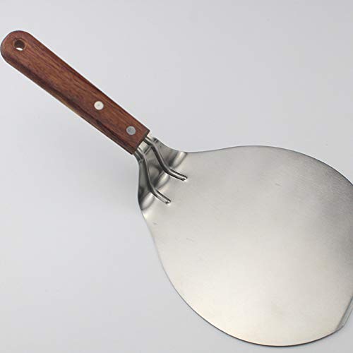CLISPEED Rvs Ronde Pizza Peel Bakken Schop Paddle Cake Lifter Transfer Tray voor het bakken van Pizza Brood Cake Taart - Afbeelding 3