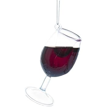 Ganz Merry Merlot Wine Glass Ornament