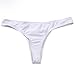 MissTalk Sexy Womens Brazilian Solid Classic Bikini Bottoms(White M)