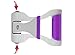 SIME-ON: Phone and Tablet Stand, Desk Holder Compatible with iPhone, iPad (Mini), Samsung Devices, Universal, Portable, Adjustable Multi-Angle - Purple