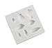 （3 in set）DIY 3D Succulent Flower plants GumPaste Mold Silicone Fondant Mold for Cup Cake Decoration Chocolate Mold cooking Sugar Bow Craft Molds