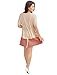 Allegra K Women Lace Detail Scoop Neck Sleeveless Mini Dress w Coat, XL,Beige,Pink
