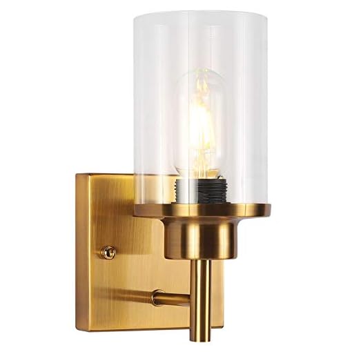 Bathroom Light Fixtures Sconces 1 Light Contemporary Modern Gold Wall Light Vintage Industrial Wall Sconce Farmhouse