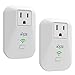 KMC KMC 2-pack Smart Plug Outlet Mini,Works Amazon Alexa/Google Home/IFTTT white