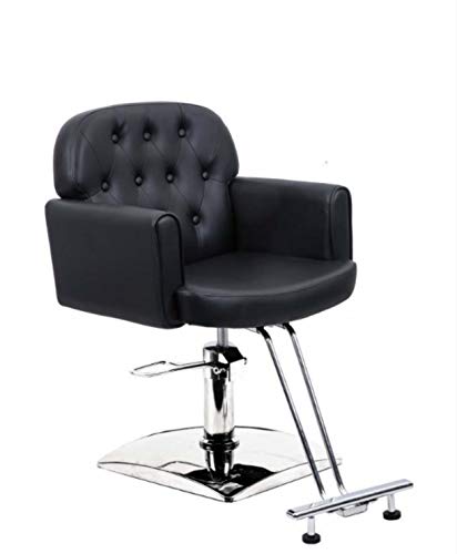 Salon Style Hair Cutting Styling Dyeing with Oil Pump and Foot Rest Hydraulic Barber Chair Styling Salon Work Station Chair