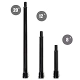 XtremepowerUS Post Hole Digger Replacement Auger Bits Ice Bits Extension Set Spare Blade 8", 12" & 20"-inch (Extension Set)