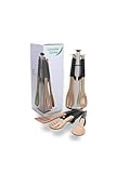 Carnation Kitchen 5 Piece, Utensil Set With Stand, Includes Weighted Silicone Grips, Integrated Spoon Rest And Is Dishwasher Safe