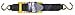 BoatBuckle Pro Series Kwik-Lok Transom Tie-Down (2-Inch x 2-Feet, Black), Pack of 2