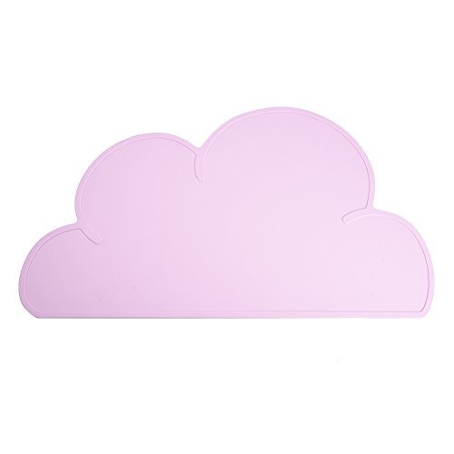 Kids Baby Placemat, Cloud-shaped Silicone Foldable Toddler Child Dish Mat Non-slip Infant Dining Table Mat, BPA Free (47.8cm x 27cm)