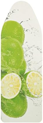 VieveMar Premium Ironing Board Cover, Save 40% Ironing TIME, Thick Padding with Cotton, Foam and Felt Pad, Easy FIT with Drawstring, Heat Reflective. Fits Boards 15" x 48" (Lime)