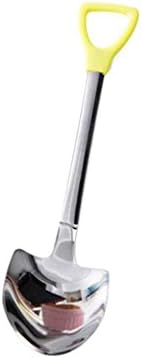 Cocoray Stainless Steel Shovel Shape Tea Coffee Sugar Spoon Ice Cream Dessert Spoon S greenS green